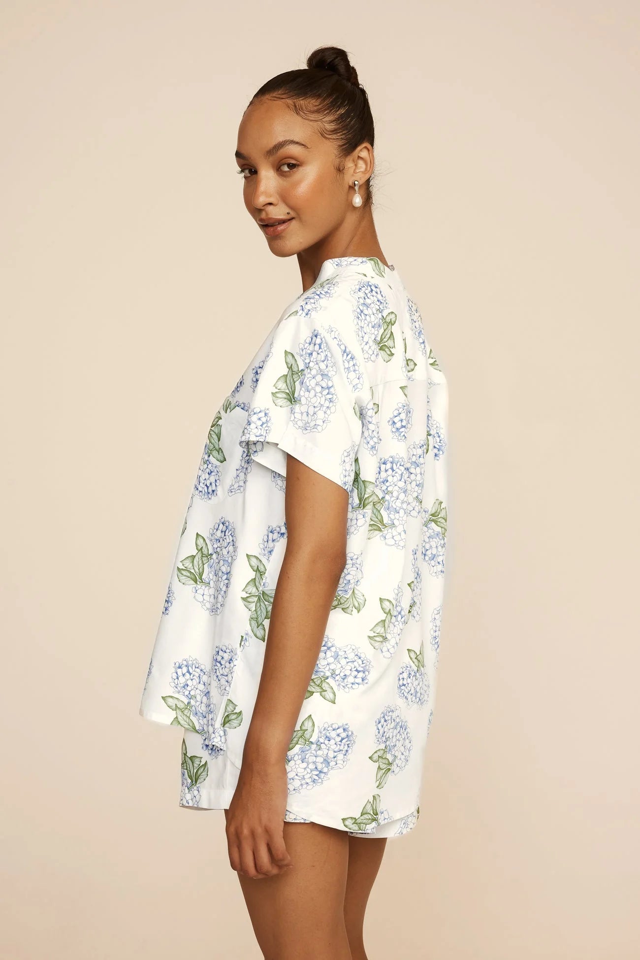 Maggie Pajama Set - Hydrangea Blue