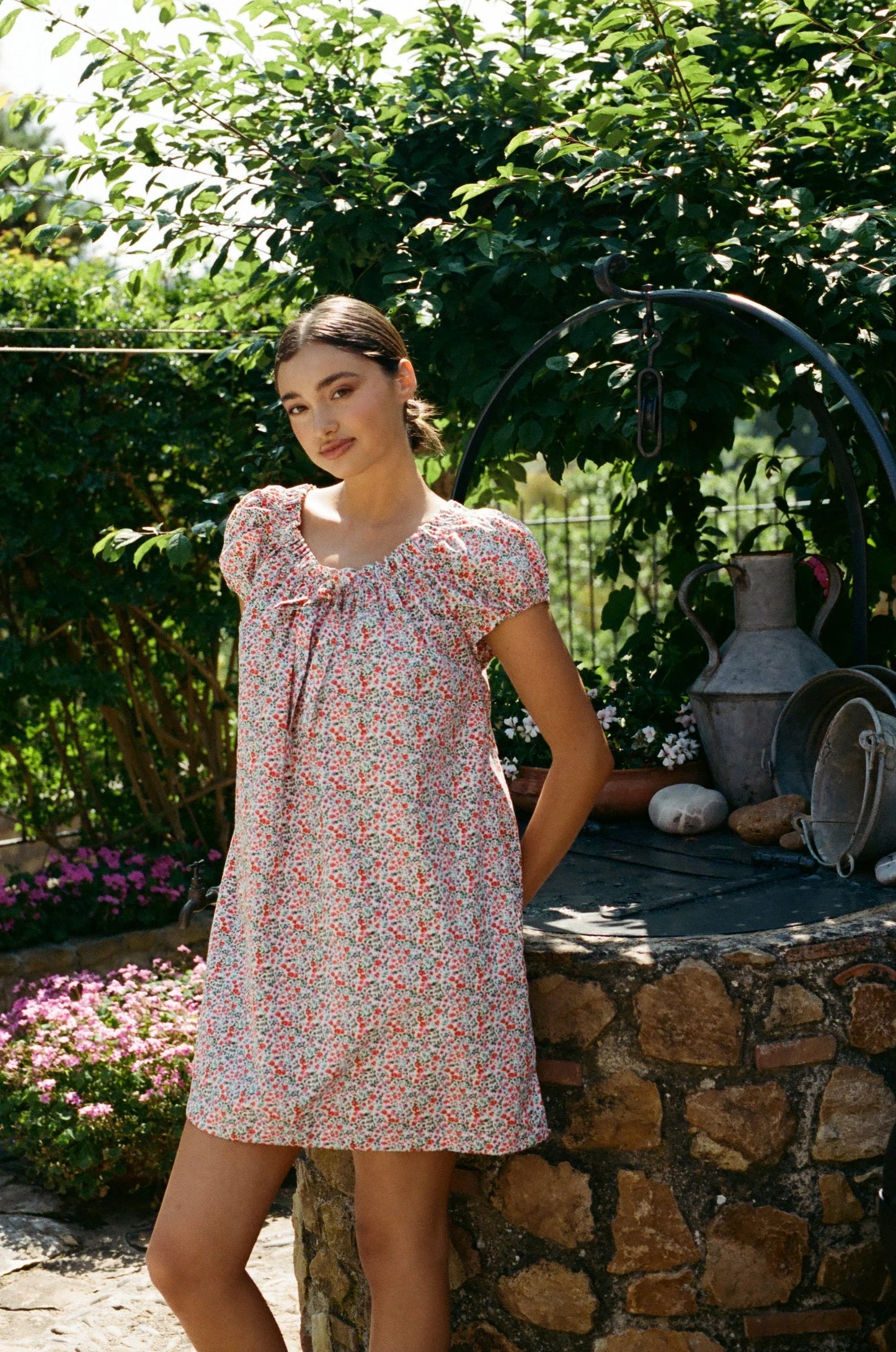 Lily Lounge Dress - Cotton - Floret