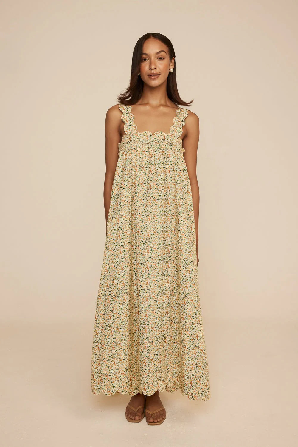 Elodie Resort Dress - Cotton - Floret Green