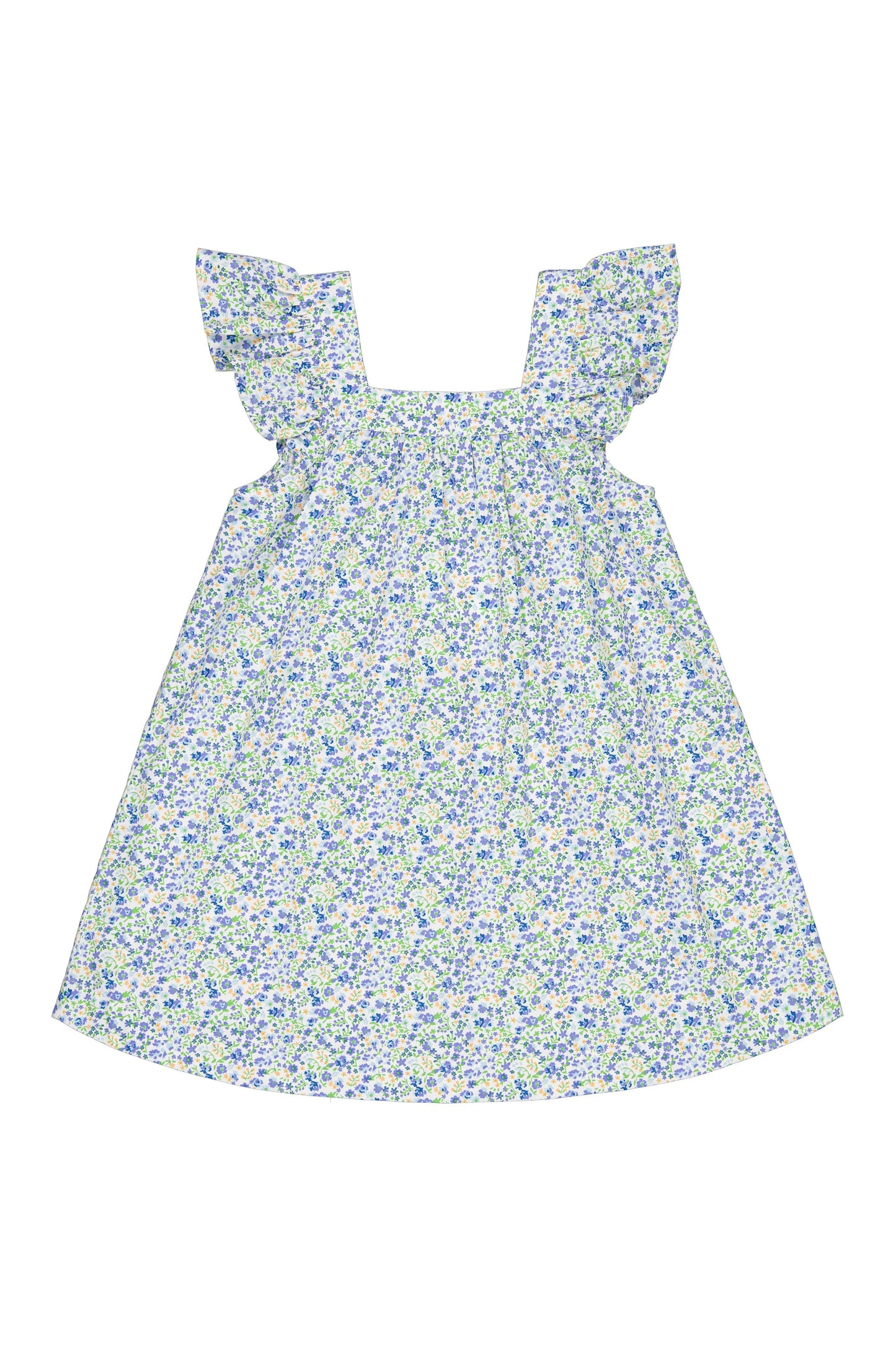 Harriet Lounge Dress - Cotton - Floret Blue