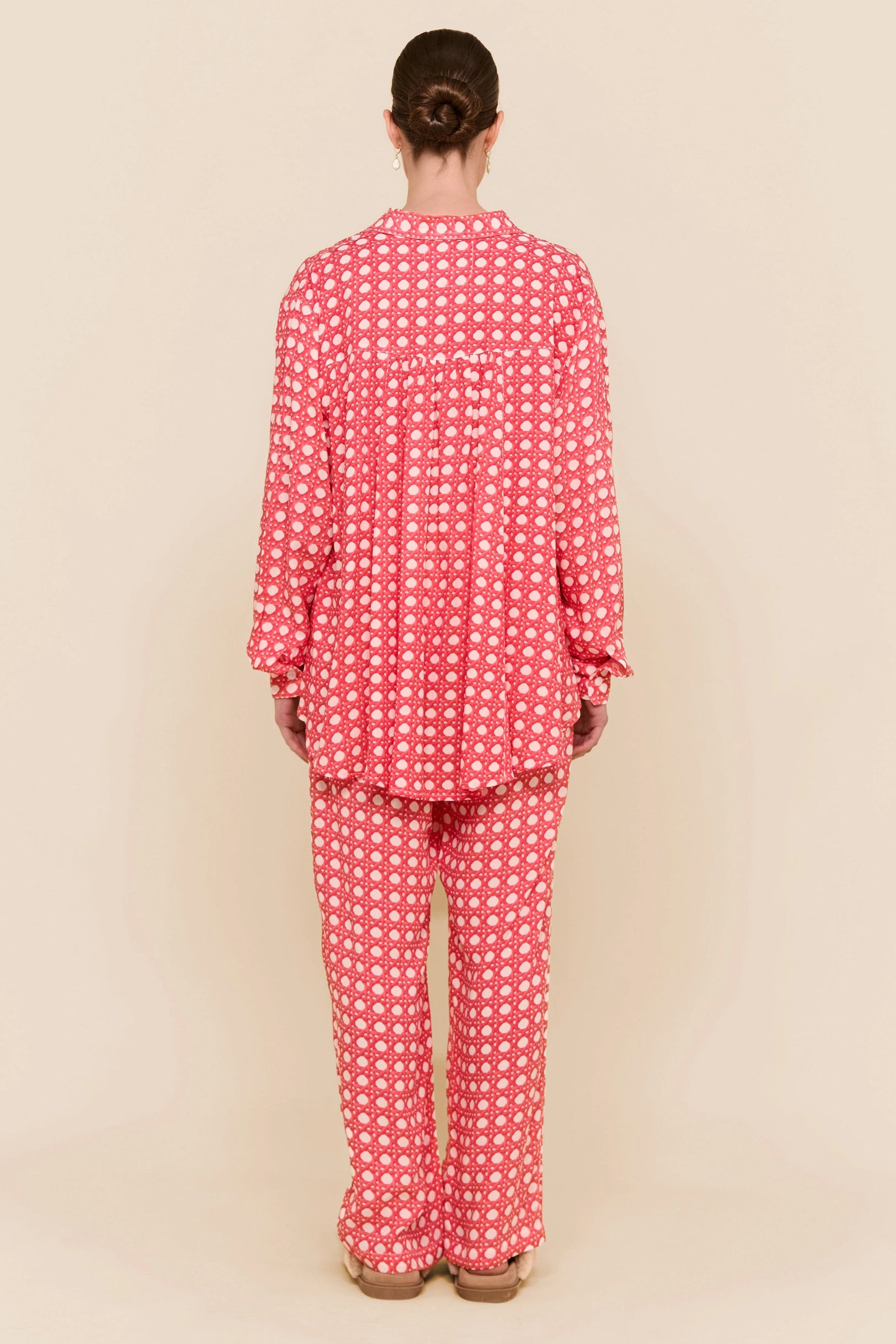 Marlon Long Sleep Set - Rattan - Raspberry Pink