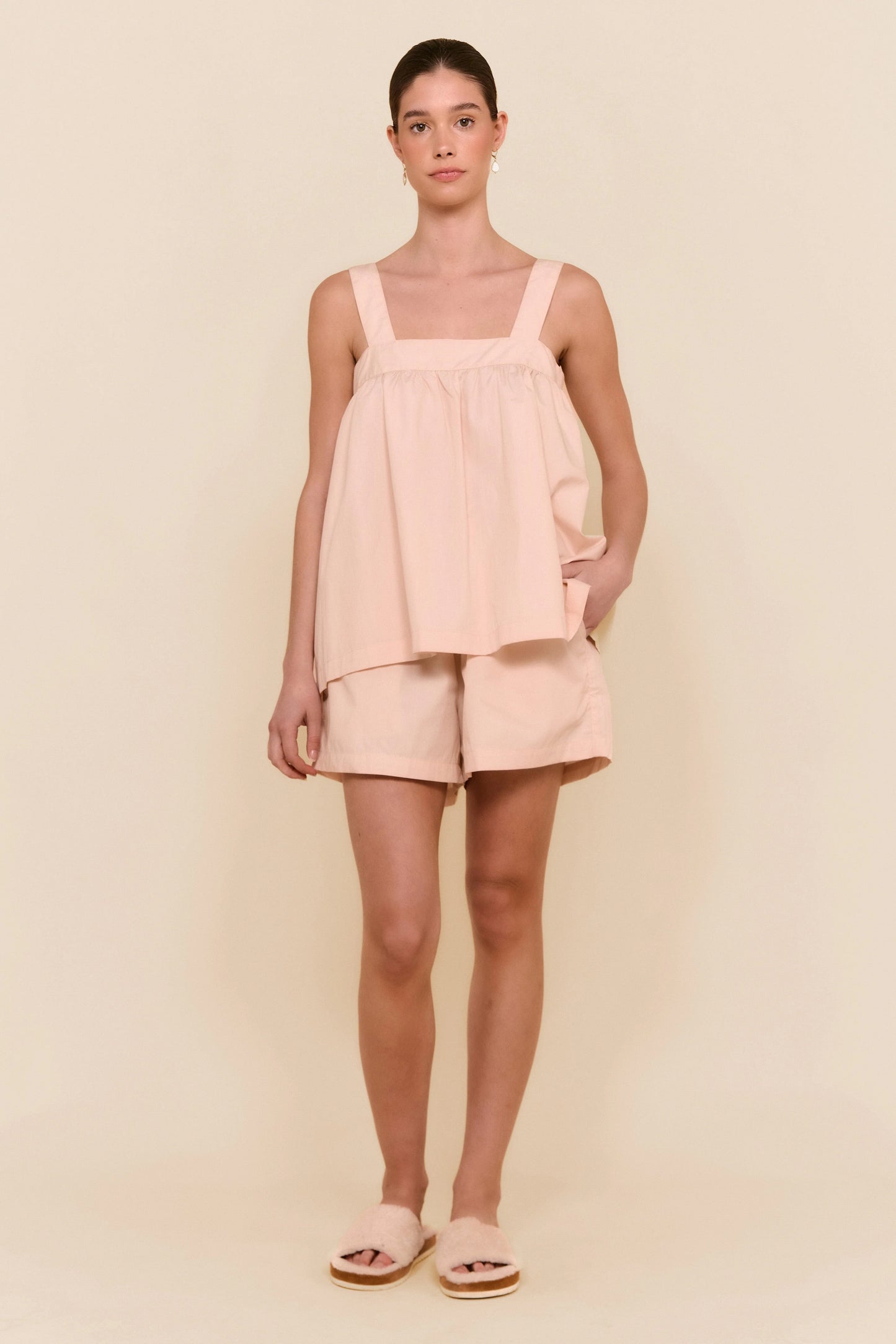 Suzie Sleep Set - Cotton - Nude Blush