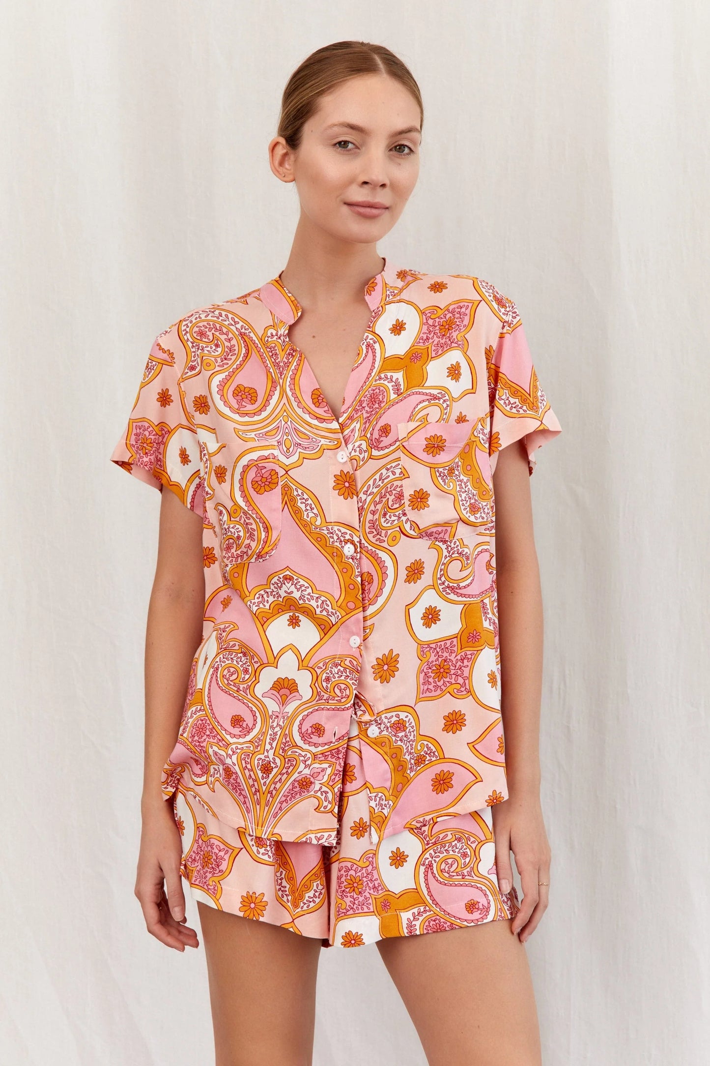 Maggie Pajama Set - Paisley
