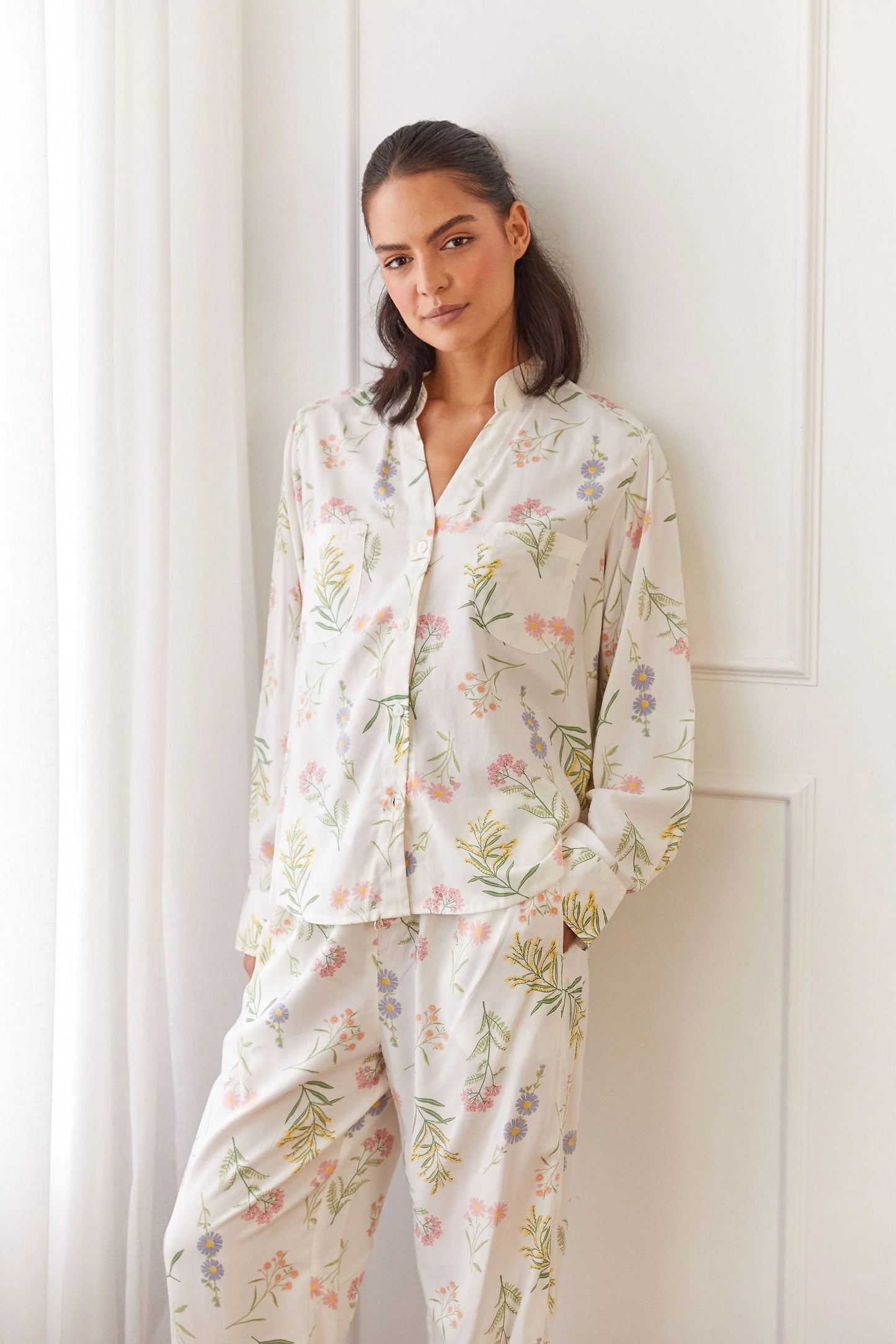 Maggie Pajama Set - Long - Wild Flower