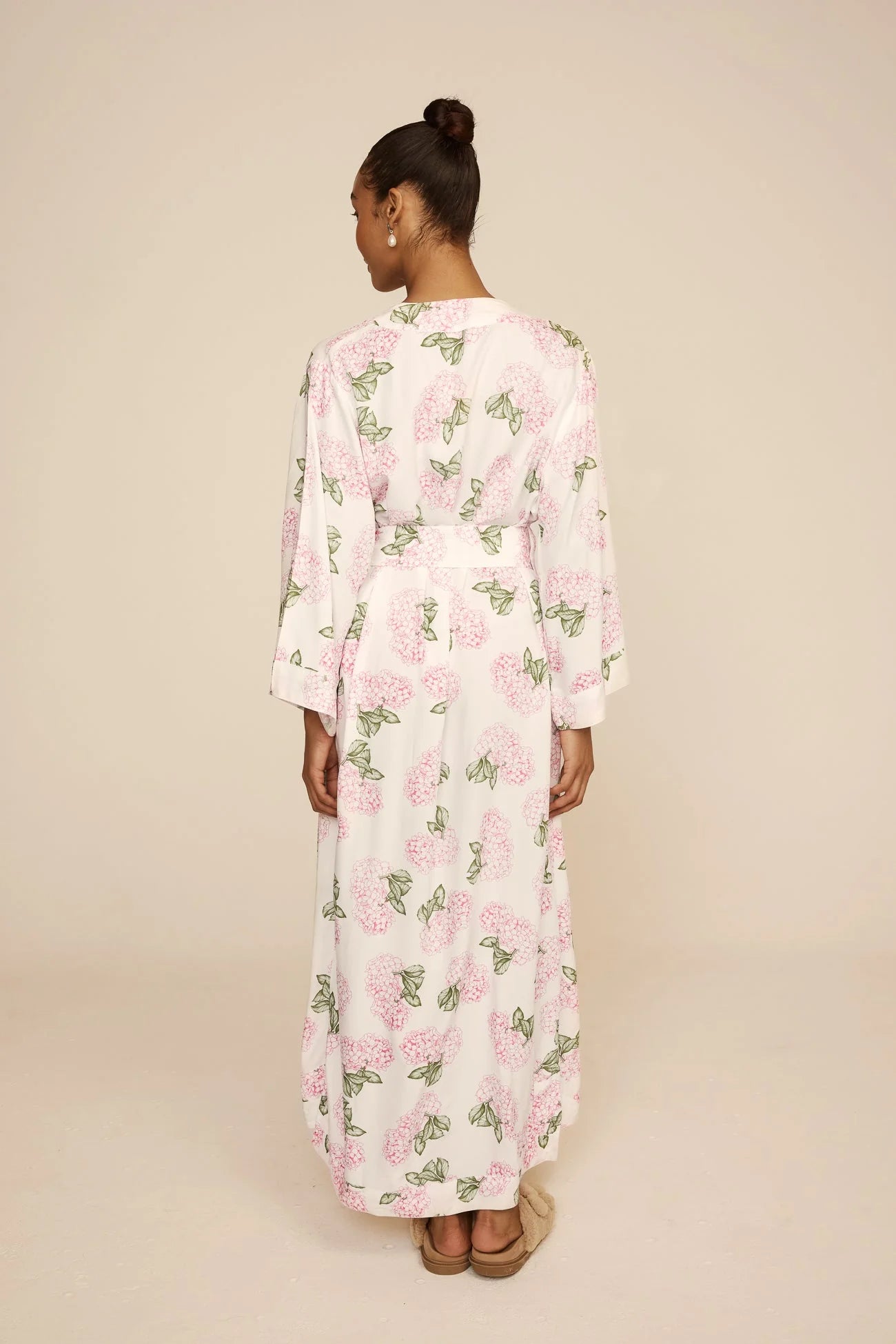 Alice Kimono Robe - Long - Hydrangea Pink