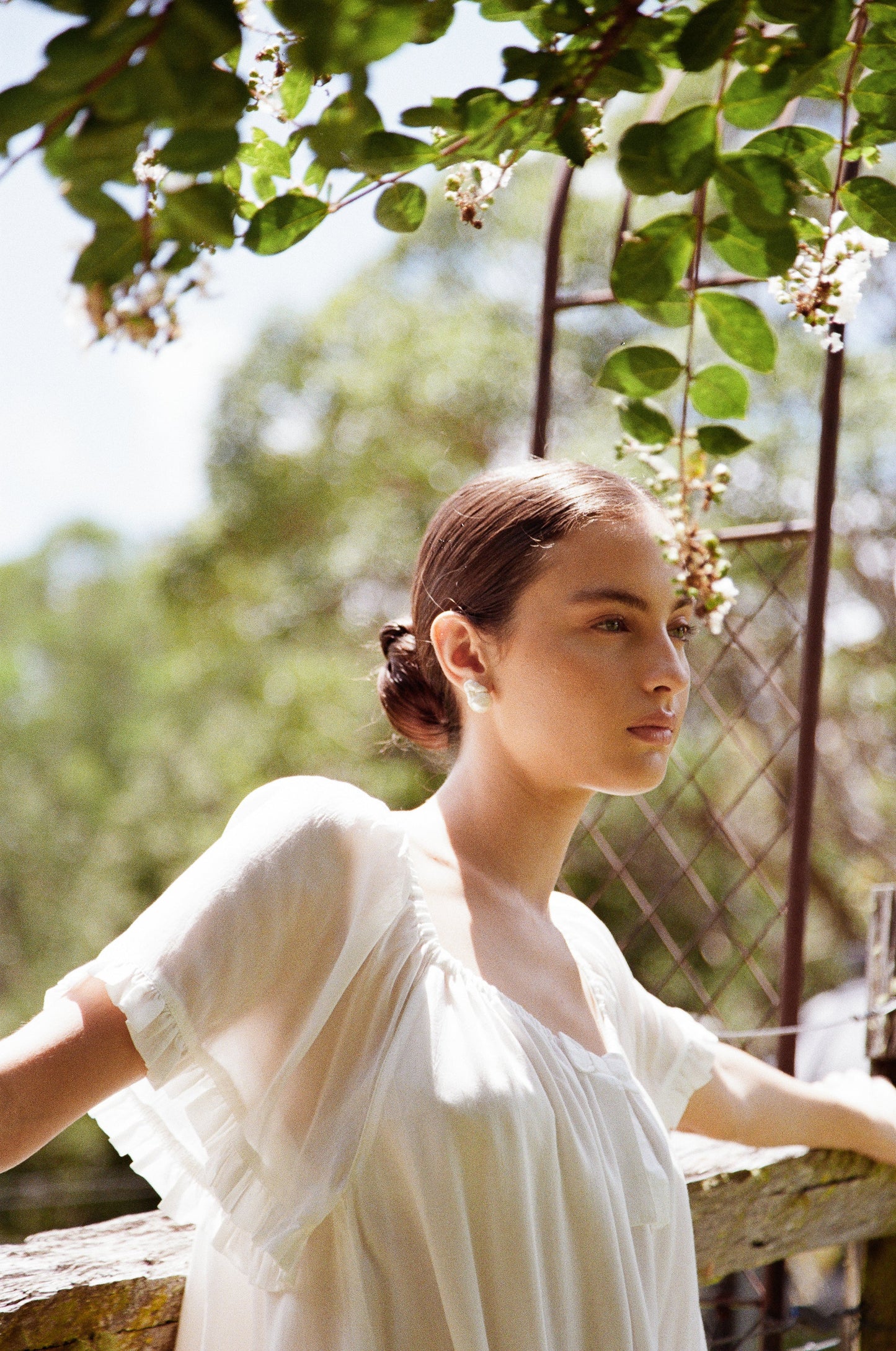 Betty Nightie - Long - Lyocell Batiste - Off White