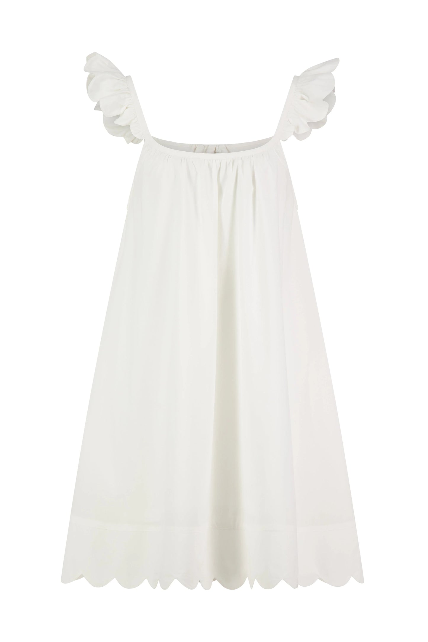 Indah Wing Nightie - Cotton Modal - Off White