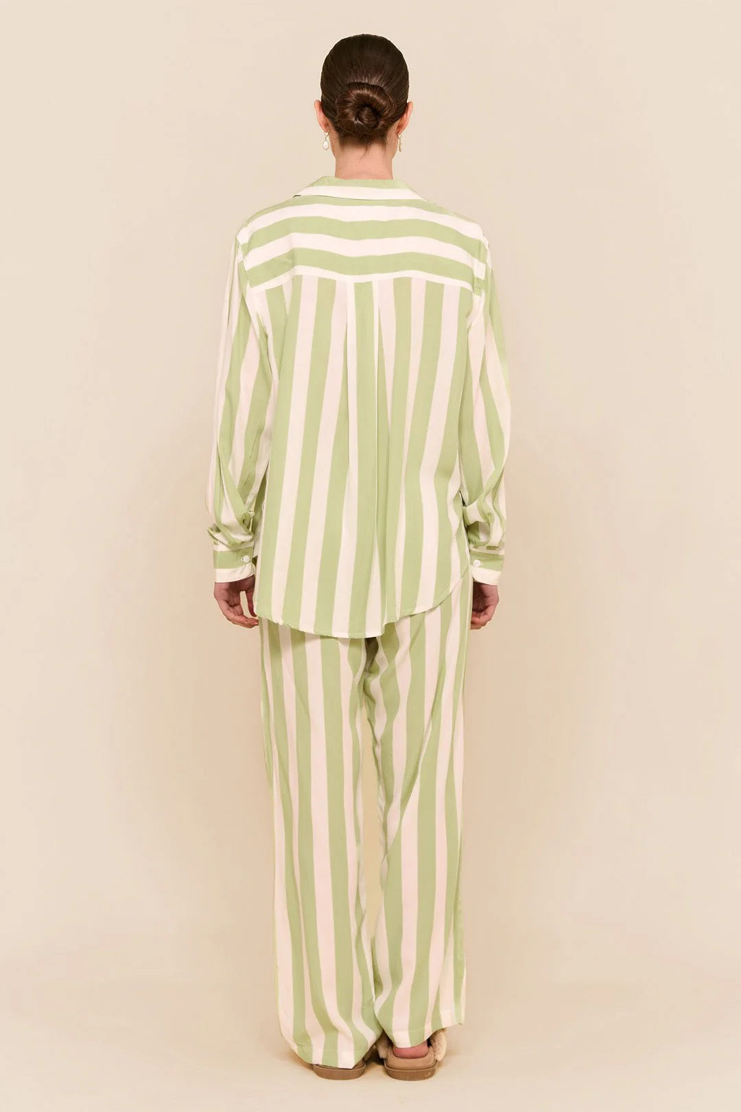 Marlon Long Sleep Set - Stripe - Margarita