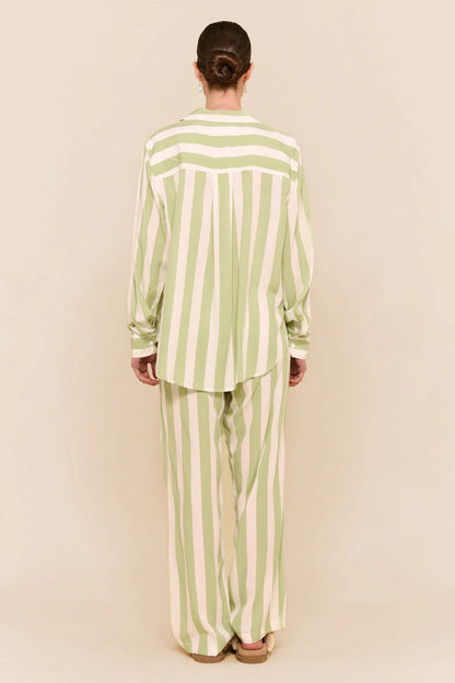 Marlon Long Sleep Set - Stripe - Margarita