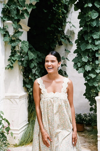 Elodie Resort Dress - Cotton - Floret Green