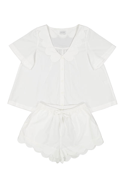 Penelope Sleep Set - Cotton Modal - Off White