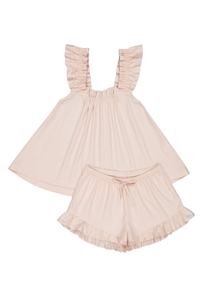 Nicolette Sleep Set - Cotton - Nude Blush