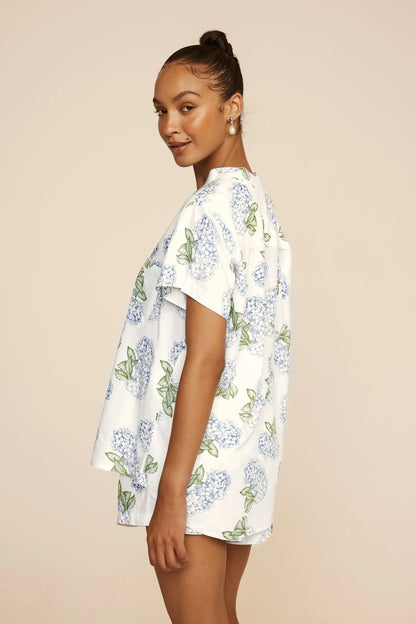 Maggie Pajama Set - Hydrangea Blue