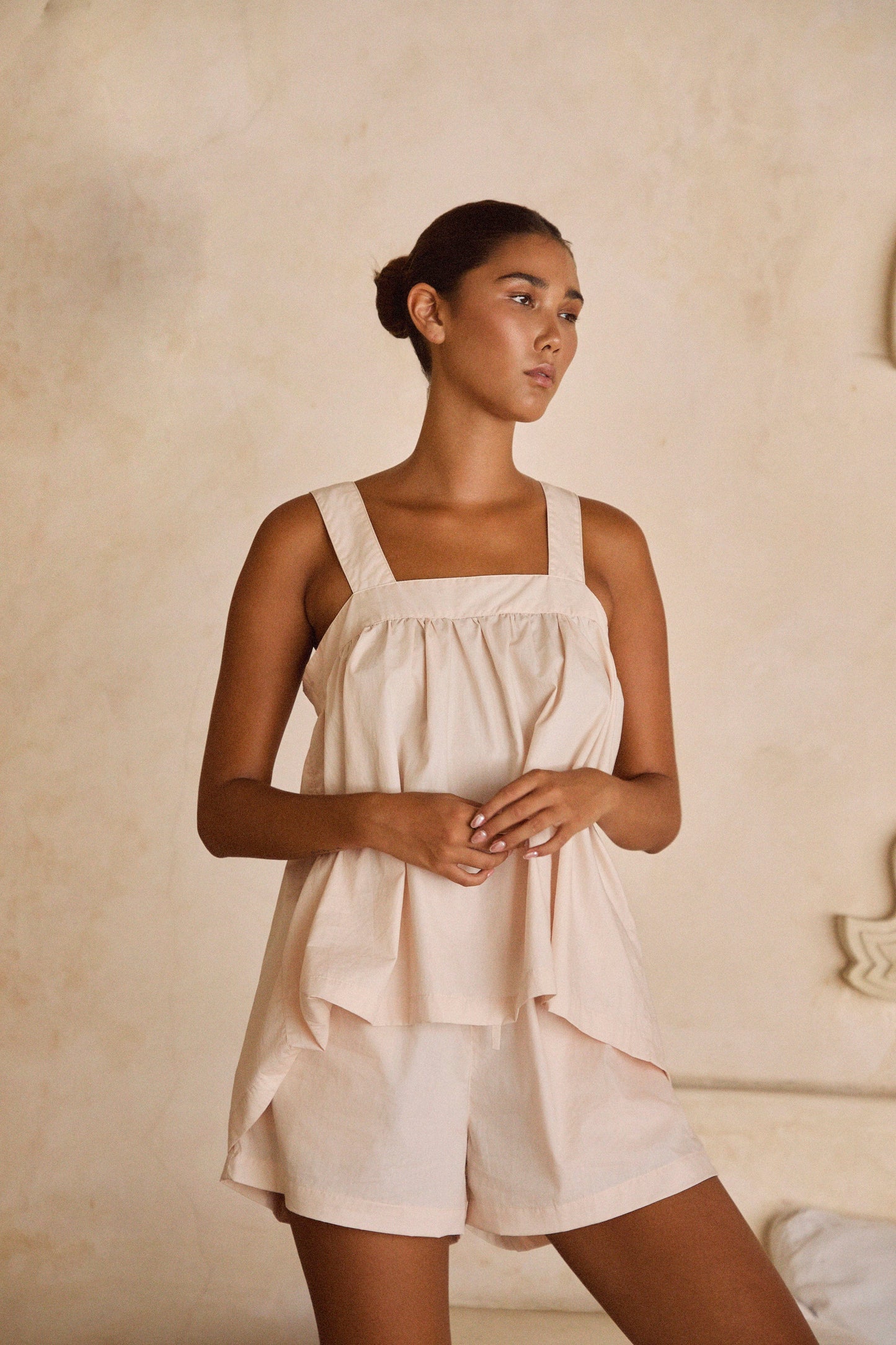 Suzie Sleep Set - Cotton - Nude Blush