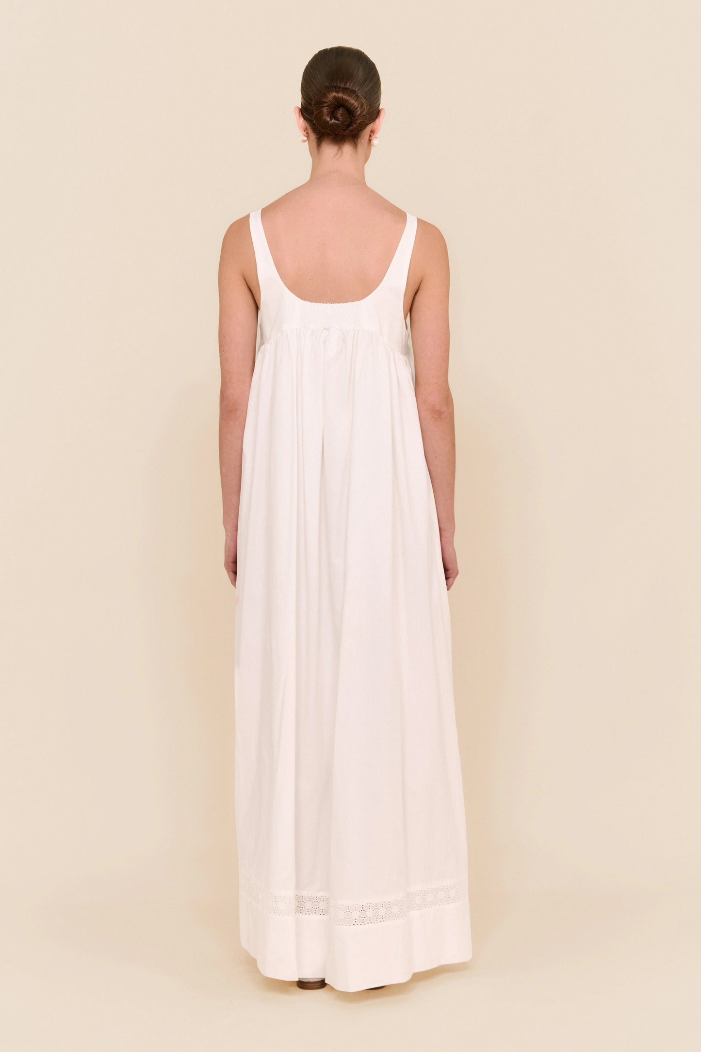 Giselle Lounge Dress - Cotton Modal - Off White