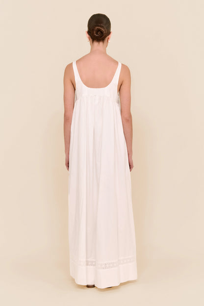 Giselle Lounge Dress - Cotton Modal - Off White