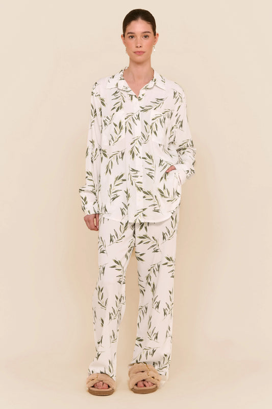 Marlon Long Sleep Set - Olive Leaf