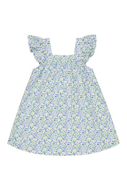 Harriet Lounge Dress - Cotton - Floret Blue