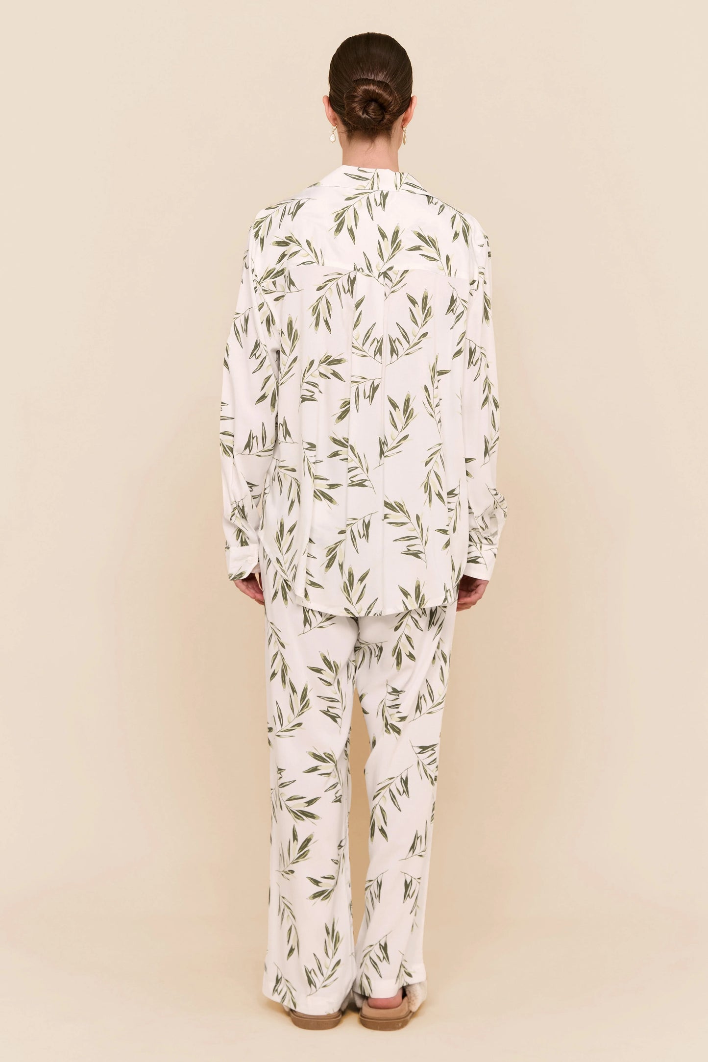 Marlon Long Sleep Set - Olive Leaf