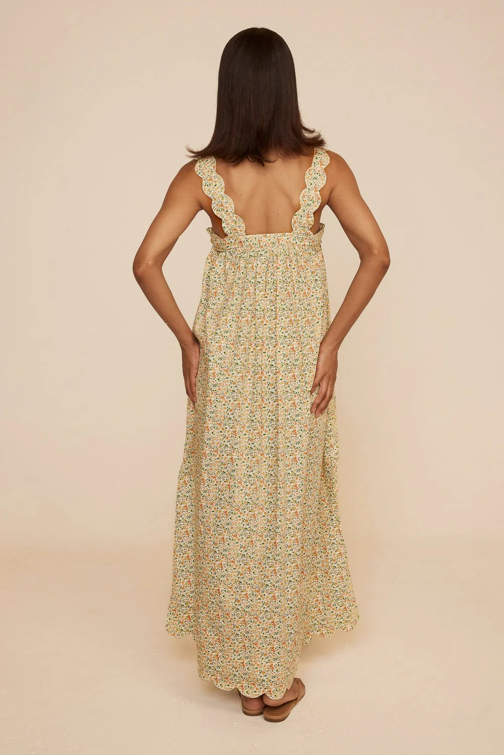 Elodie Resort Dress - Cotton - Floret Green