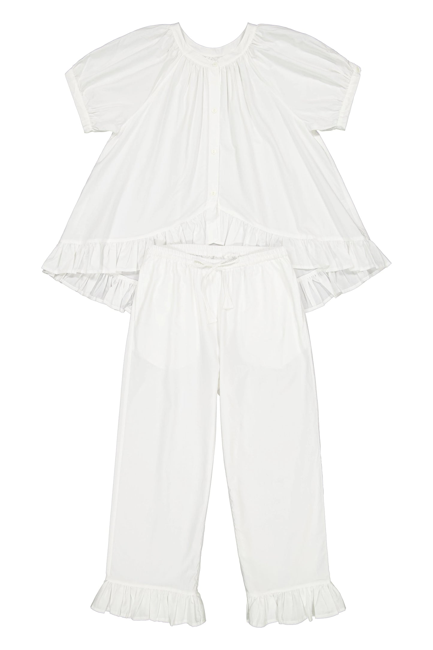 Sophie Sleep Set - Pants - Cotton Modal - Off White