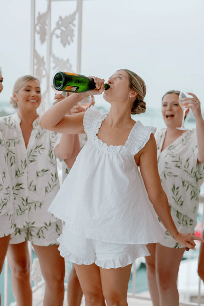 Maggie Pajama Set - Olive Leaf