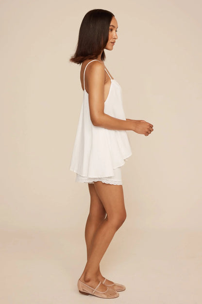 Lydia Set - Lyocell Linen - Coconut + Daisy Trim