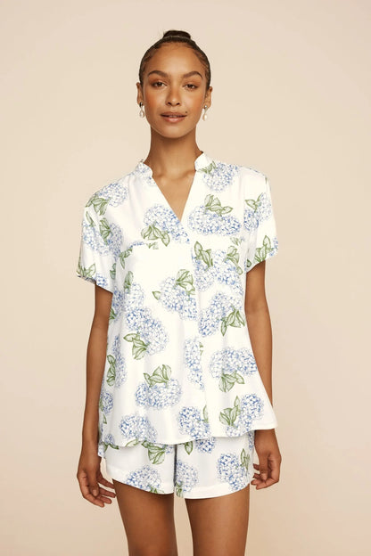 Maggie Pajama Set - Hydrangea Blue