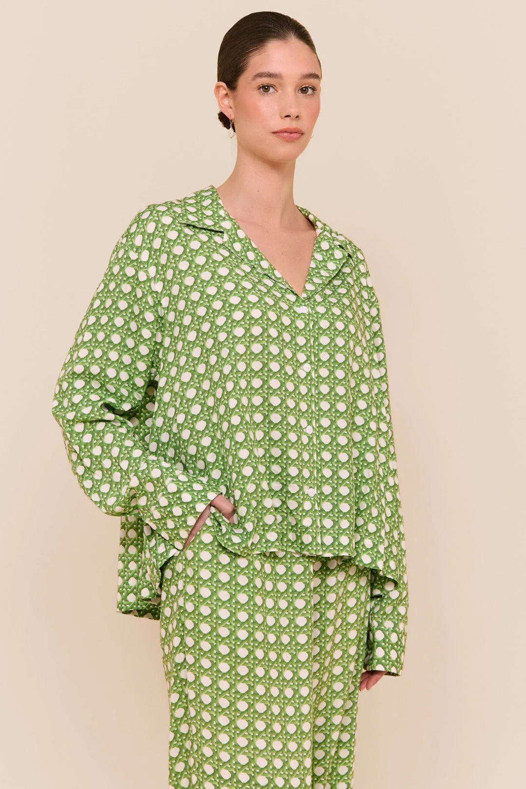 Lounge Set - Long - Rattan Green