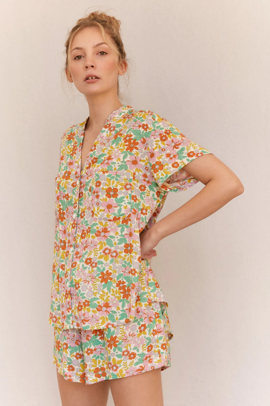 Maggie Pajama Set - Bloom